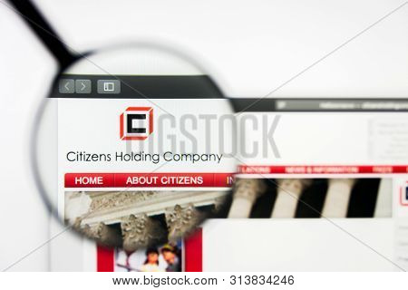 Richmond, Virginia, Usa - 27 July 2019: Illustrative Editorial Of Citizens Holding Company Website H
