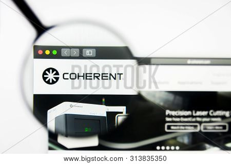 Richmond, Virginia, Usa - 27 July 2019: Illustrative Editorial Of Coherent Inc Website Homepage. Coh