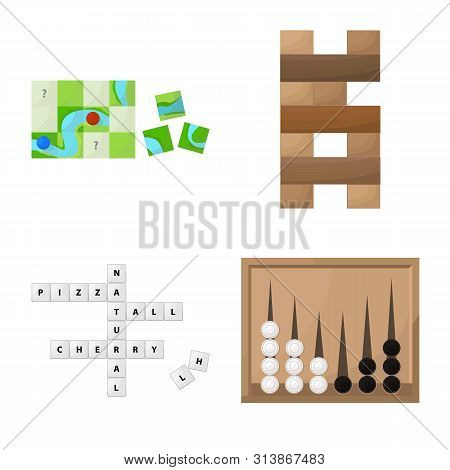 Vector Illustration Of Gambling And Concept Symbol. Set Of Gambling And Jackpot Vector Icon For Stoc