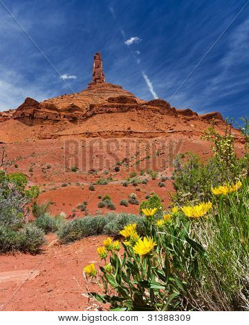 Southwest Canyon maisema ulkopuolella Moab, Utah, Usa