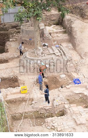 Ho Chi Minh, Vietnam - January 04, 2017: People At Work At Vietnam Military History Museum