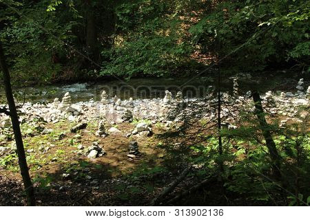 The River Flows Through The Areas Of The Slovak Paradise National Park