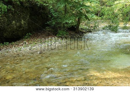The River Flows Through The Areas Of The Slovak Paradise National Park