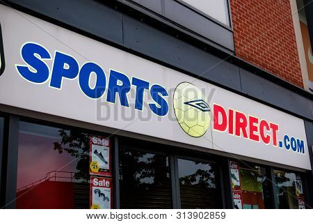 Camberley, United Kingdom, 28th July 2019:- A Branch Of Sports Direct, A Leading Retailer Of Sports 