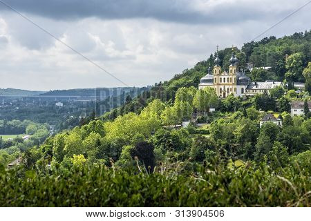Kappele Chapel From Marienberg Fortress In Wurzburg, Bavaria, Germany. Cultural Heritage. Travel Des