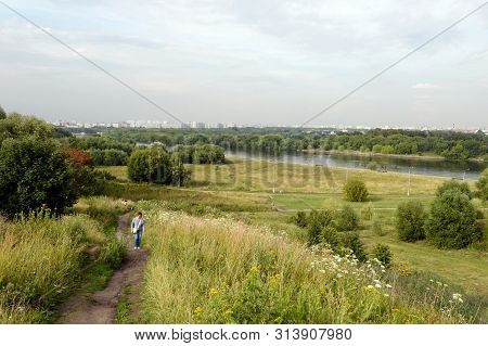 Moscow, Russia - July 14, 2018: Summer Day In The Moscow Imperial Estate Of Kolomenskoye