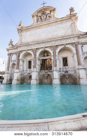 The Fontana Dellacqua Paola Also Known As Il Fontanone In Rome, Italy