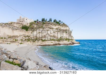 Former 4th Century Monastery On Top Of The Sanctuary Of Santa Maria Island - Tropea, Calabria, Italy