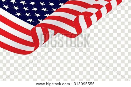 Waving American Flag Vector Photo Free Trial Bigstock