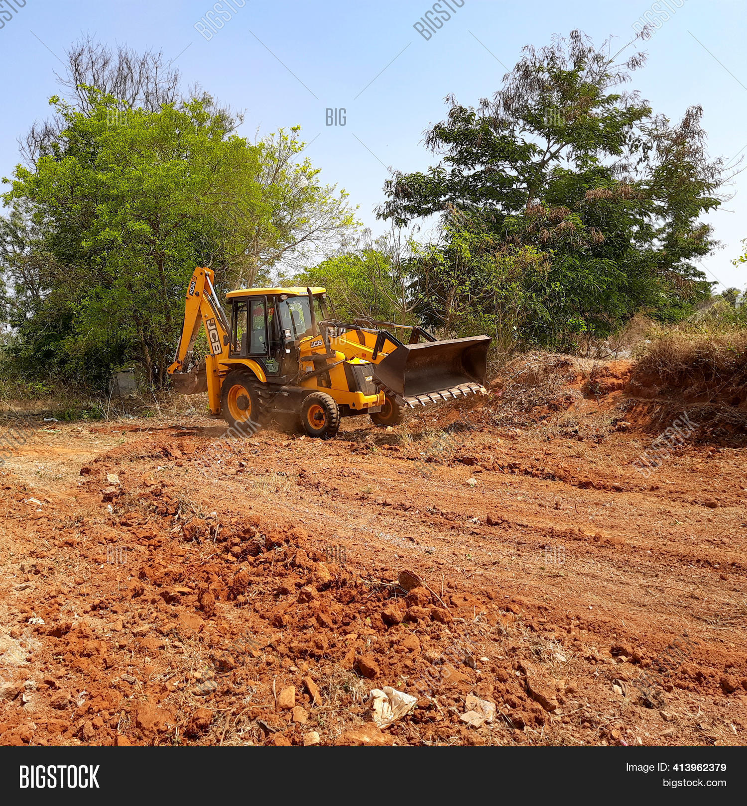 Closeup Jcb Cleaning Image & Photo (Free Trial) Bigstock