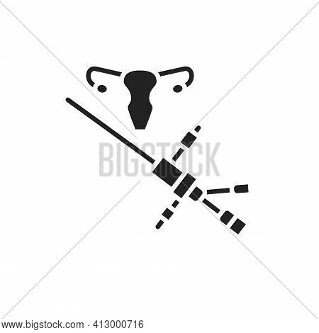 Colposcopy Line Icon. Outline Pictogram For Web Page.