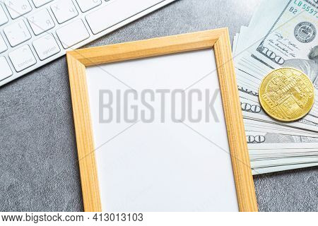Crypto Art Concept. Blockchain Called Nfts. Digital Collectibles For Cryptocurrencies. Non-fungible