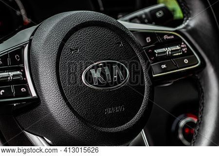 Moscow, Russia - January 10, 2021 Kia Xceed. Awd Hatchback Suv. New Kia Xceed Crossover Model Year 2