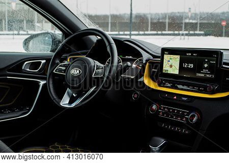 Moscow, Russia - January 10, 2021 Kia Xceed. Awd Hatchback Suv. New Kia Xceed Crossover Model Year 2