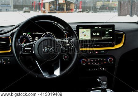 Moscow, Russia - January 10, 2021 Kia Xceed. Awd Hatchback Suv. New Kia Xceed Crossover Model Year 2