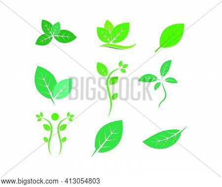 Green Leaf Ecology Nature Element Vector Icon Of Go Green