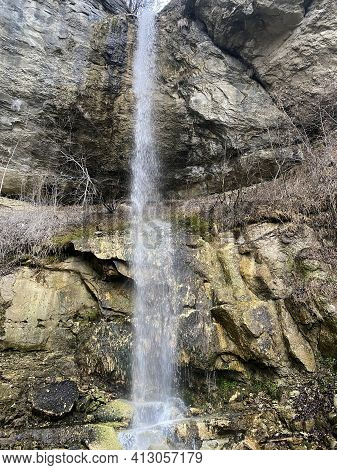 Waterfall Stäubligbachfall (waterfall Staubligbachfall Or Staeubligbachfall Wasserfall) On The Creek
