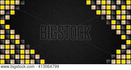 Abstract Background With Squares Shapes Vector, Abstract Textures Dark Colors Black With Tiles Model