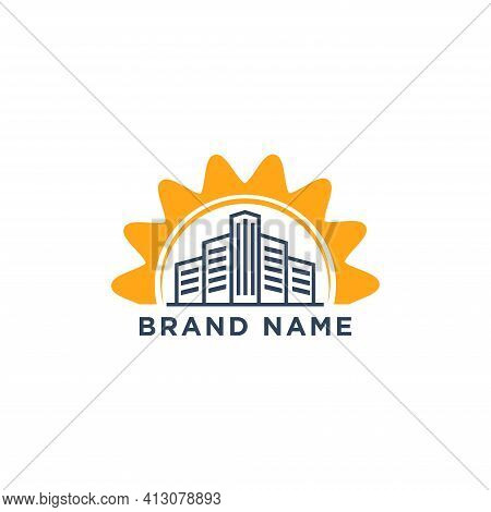 Sun City Office Logo Design Vector Elment