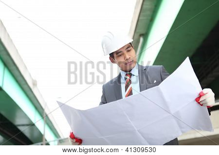 Architekt Cheking A rysunek