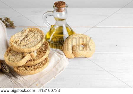Classical Apulian Friselle Made In Puglia, Salento By Wholegrain Weat