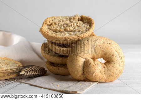 Classical Apulian Friselle Made In Puglia, Salento By Wholegrain Weat