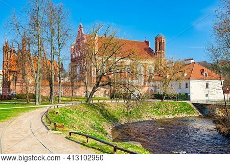 Catholic Church Of St. Anna In Vilnius  Is A Catholic Church, Famous Sights Of Vilnius.