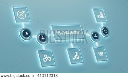 Internet, Business, Technology And Network Concept. Risk Management And Assessment For Business Inve