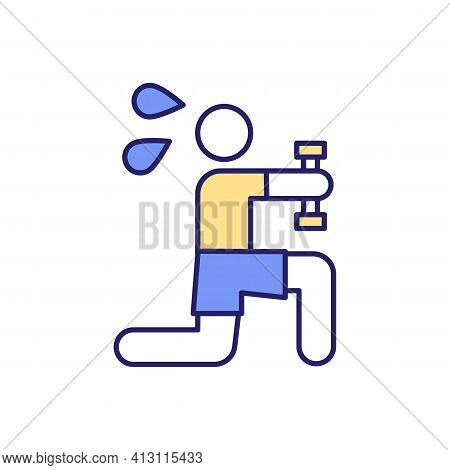 Negative Motivation Rgb Color Icon. Motivational Content. Negative Extrinsic Coaching. Helping To In