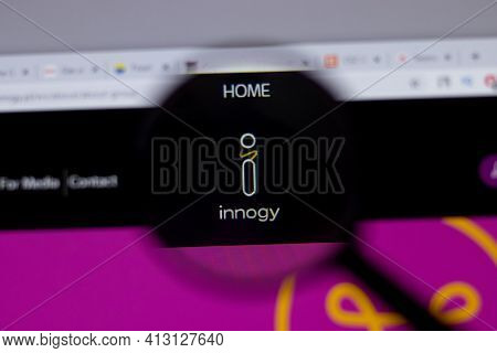 New York, Usa - 18 March 2021: Innogy Company Logo Icon On Website, Illustrative Editorial