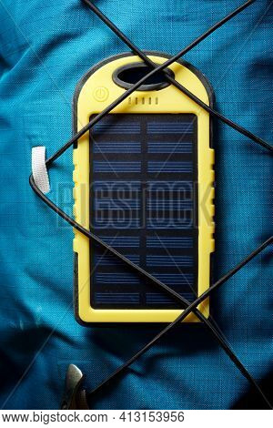 Portable solar cell for nature excursions.