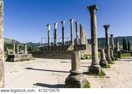 Unesco Heritage.
Extensive Complex Of Ruins Of The Roman City Volubilis - Of Ancient Capital City Of
