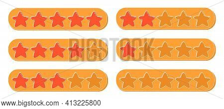 Vector Cartoon Illustration Of Concept Of Feedback Consumer Or Customer Review Evaluation, Satisfact