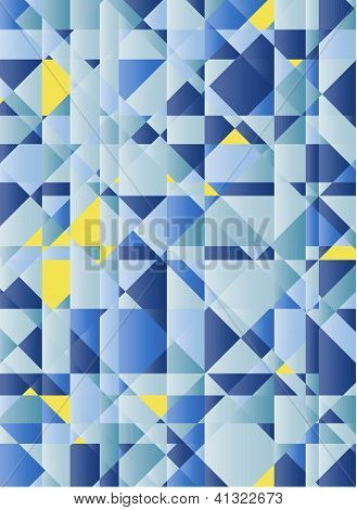 Blå og gule abstraktion