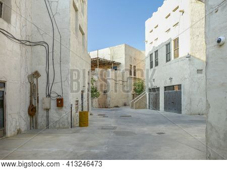 The Old Town Of Dubai, The Most Populous City In The United Arab Emirates