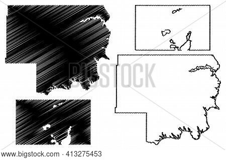 Dewey And Hamlin County, State Of South Dakota (u.s. County, United States Of America, Usa, U.s., Us