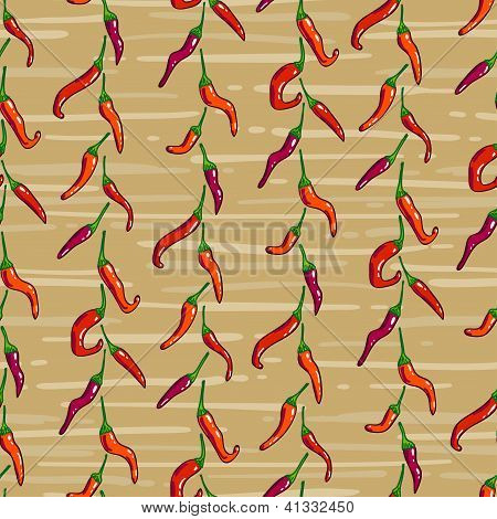 Piments, fond transparent