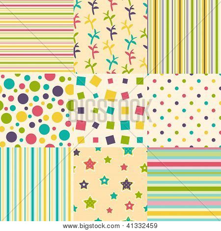 Ensemble d'arrière-plans colorés