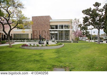 March 12, 2021 - Whittier, California: Whittier Police Department. Editorial Use Only.
