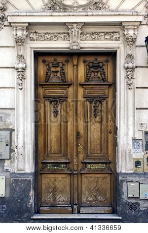 Vieux bois brun porte Argentine