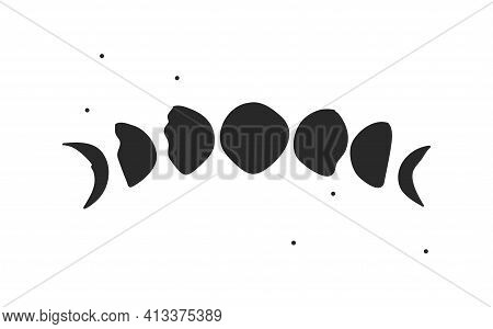 Hand Drawn Vector Abstract Stock Flat Graphic Illustration Collection Set With Logo Elements Of Magi