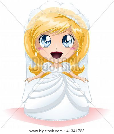 Sposa vestita per il giorno del suo matrimonio