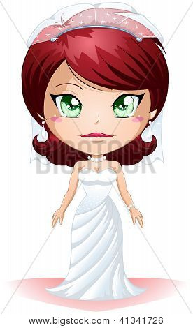 Sposa vestita per il suo giorno di matrimonio 2