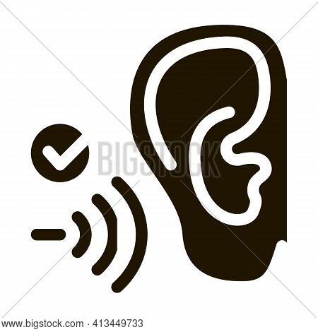 Good Hearing Perception Icon Vector Glyph Illustration