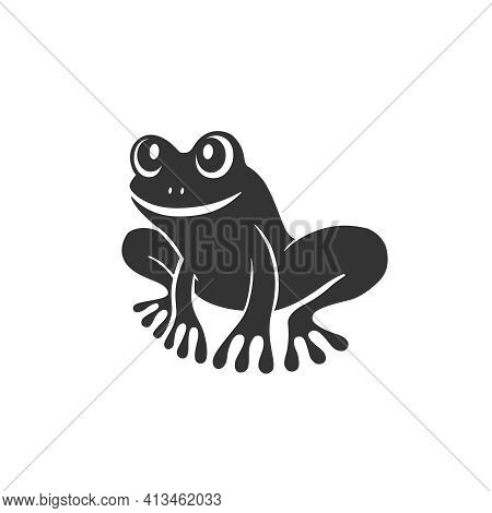 Frog Graphic Icon. Frog Sign Isolated On White Background. Tree Frog Symbol. Vector Illustration