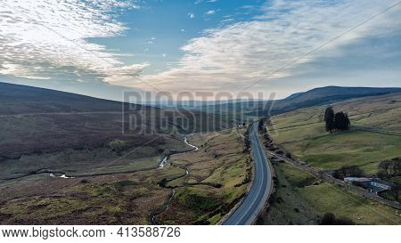 Aerial Photograph Of The Glenshane Road In The Sperrin Mountatins