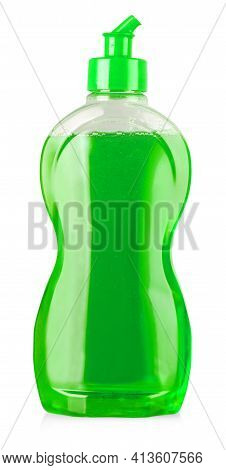 The Cleaning Equipment Bottle Isolated On A White Background