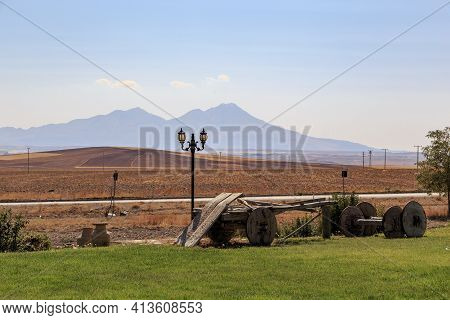 Central Anatolia, Turkey - October 3, 2020: This Is The Countryside And The Extinct Former Volcano K
