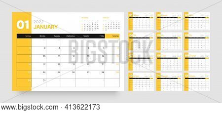 Calendar Template For 2022 With Week Start On Sunday.