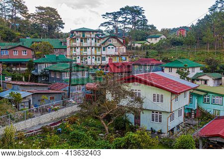 Evenig View Of Sagada At Luzon Island, Philippin